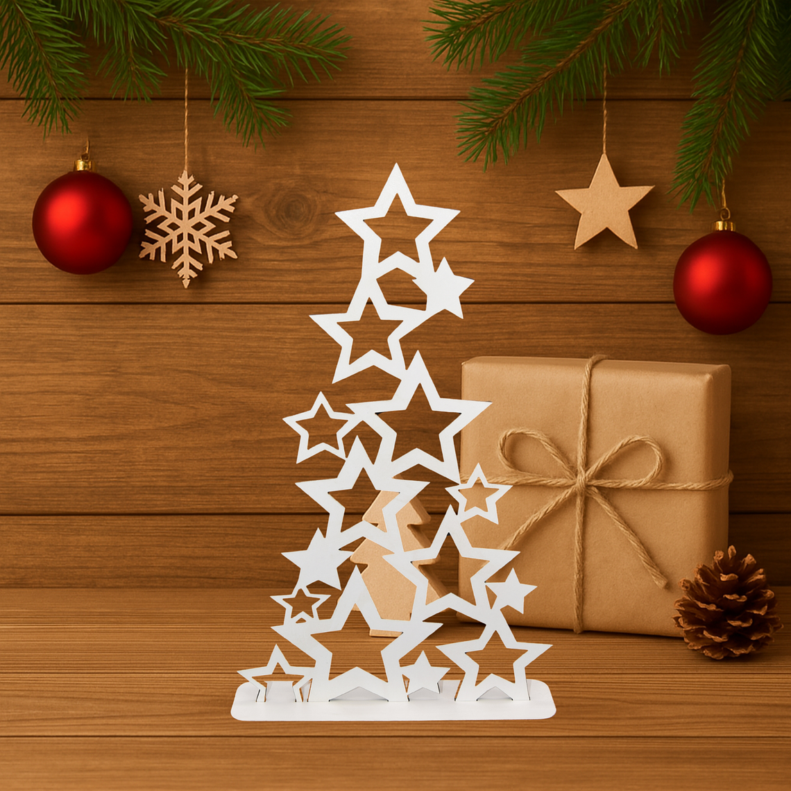 Árvore de Natal com Estrelas 1