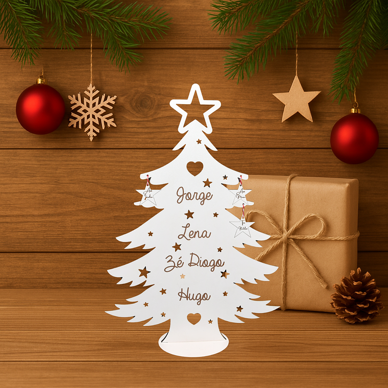 Árvore de Natal Personalizada com Nomes 1