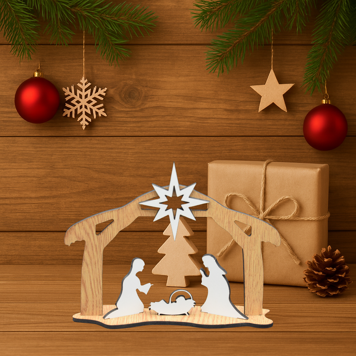 Presépio Decorativo com Estrela 1