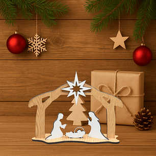 Presépio Decorativo com Estrela