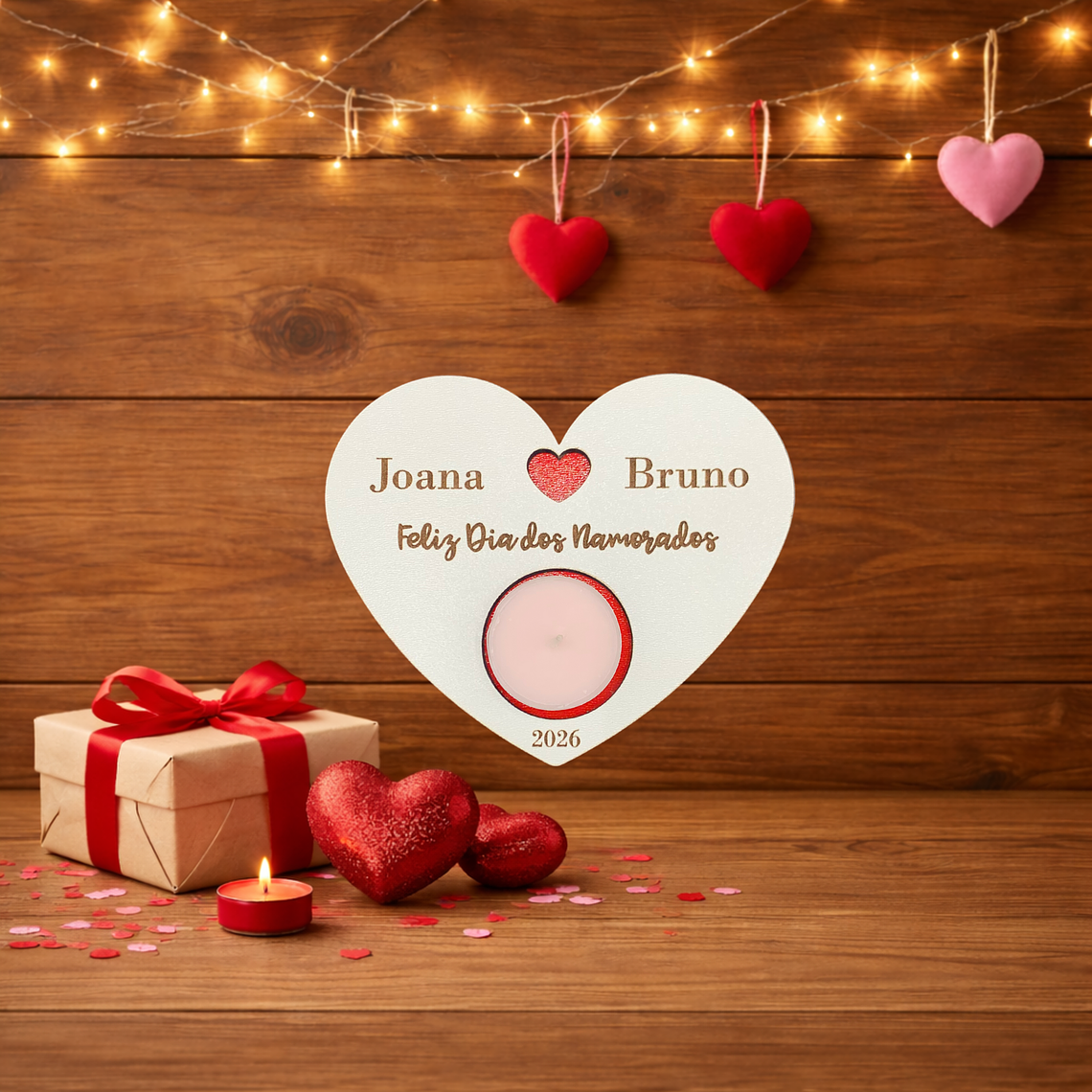 Suporte de vela em coração 3