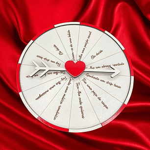 Roleta romântica com desafios