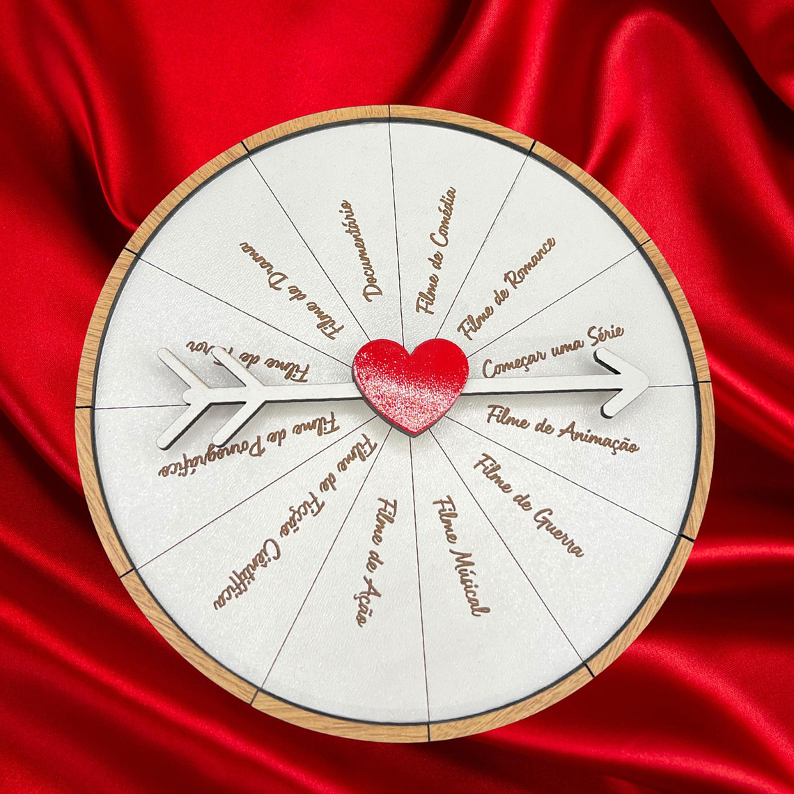 Roleta romântica com categorias de filmes 1