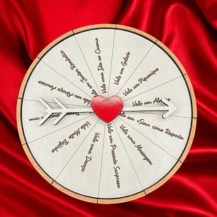 Roleta com vales românticos