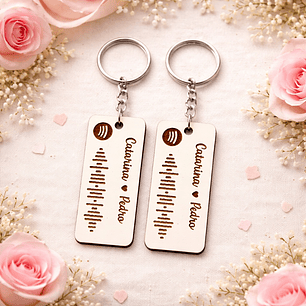 Conjunto de 2 porta-chaves com tema musical