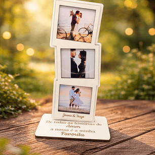 Moldura tripla para o dia dos namorados