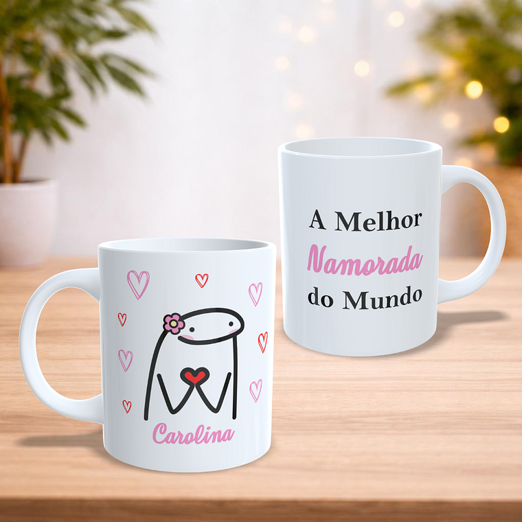 Caneca personalizada “A Melhor Namorada do Mundo” 1