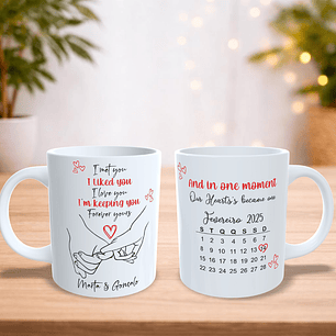 Caneca personalizada com data