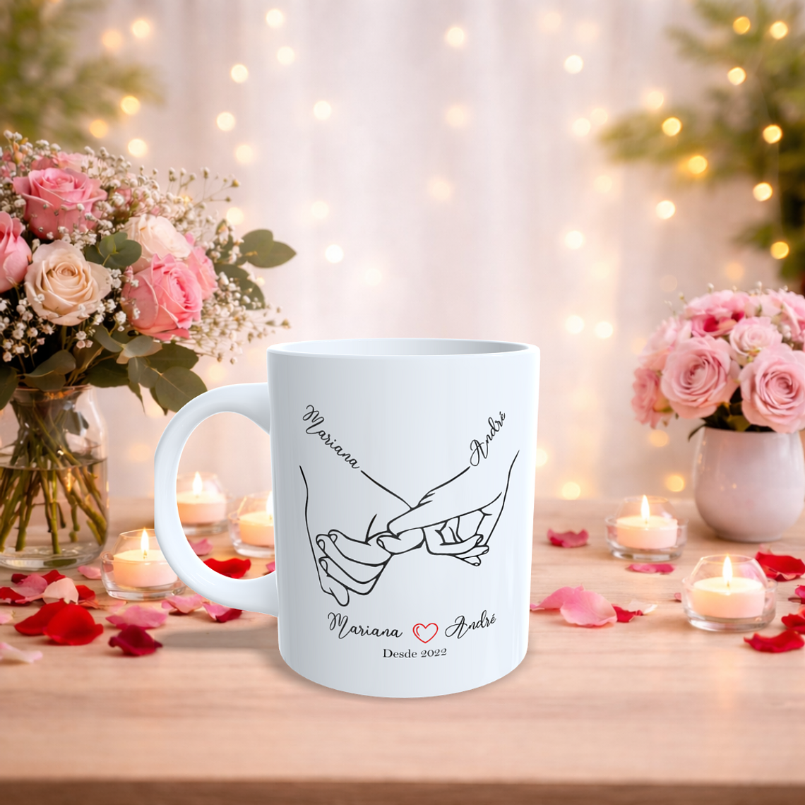 Caneca personalizada “Mãos Dadas” 1