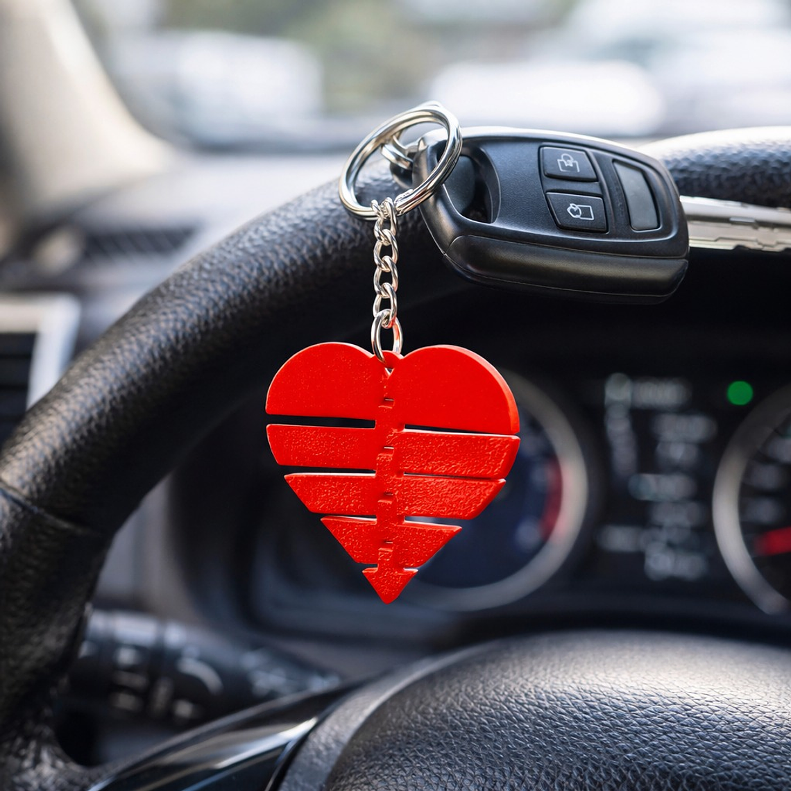 Porta-chaves coração articulado 1