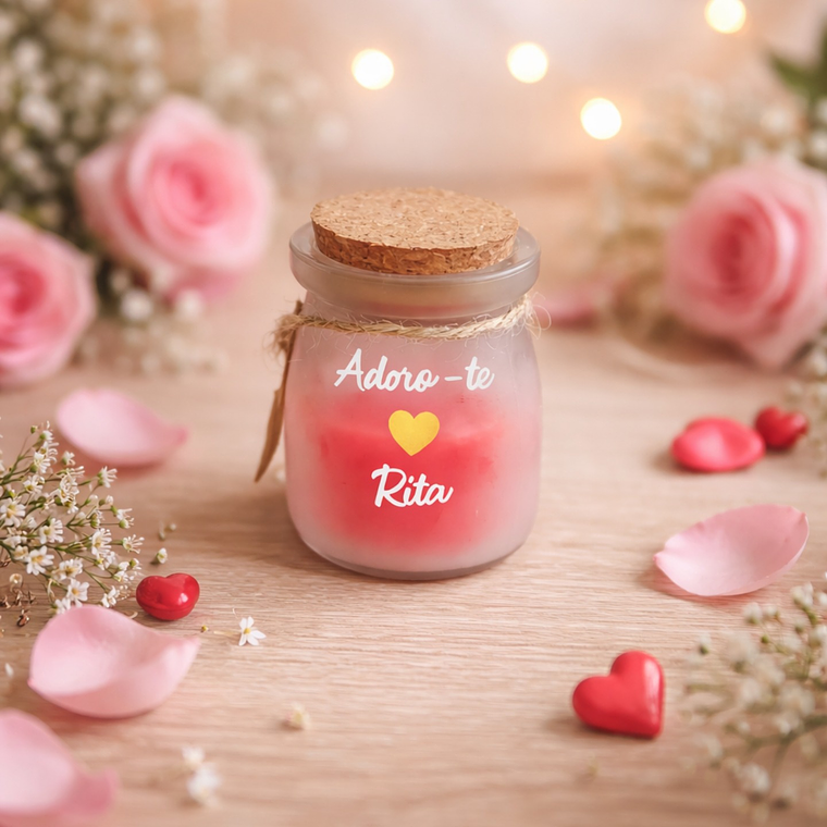 Vela aromática em copo de vidro 1