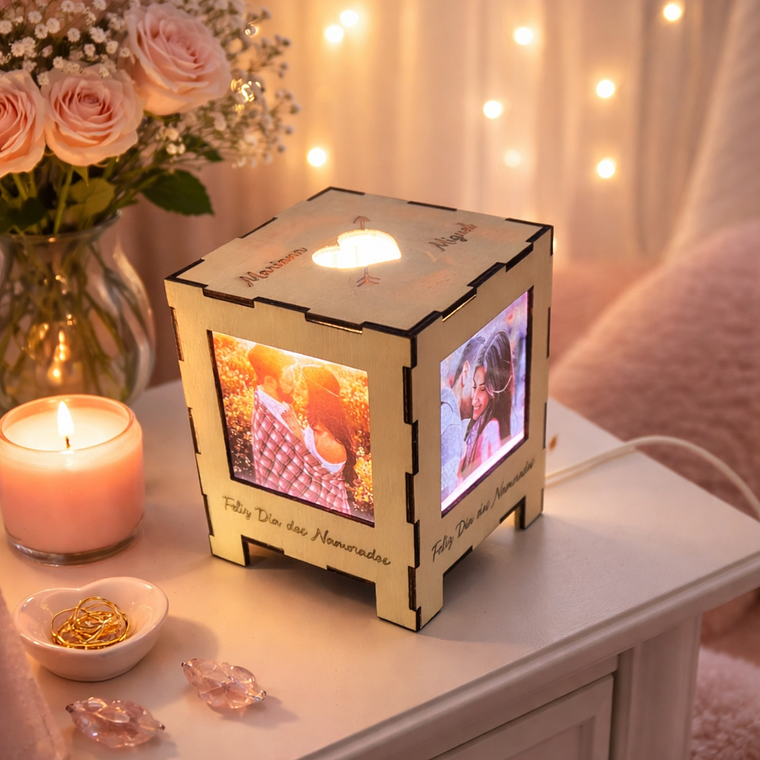 Candeeiro personalizado com fotografias 1