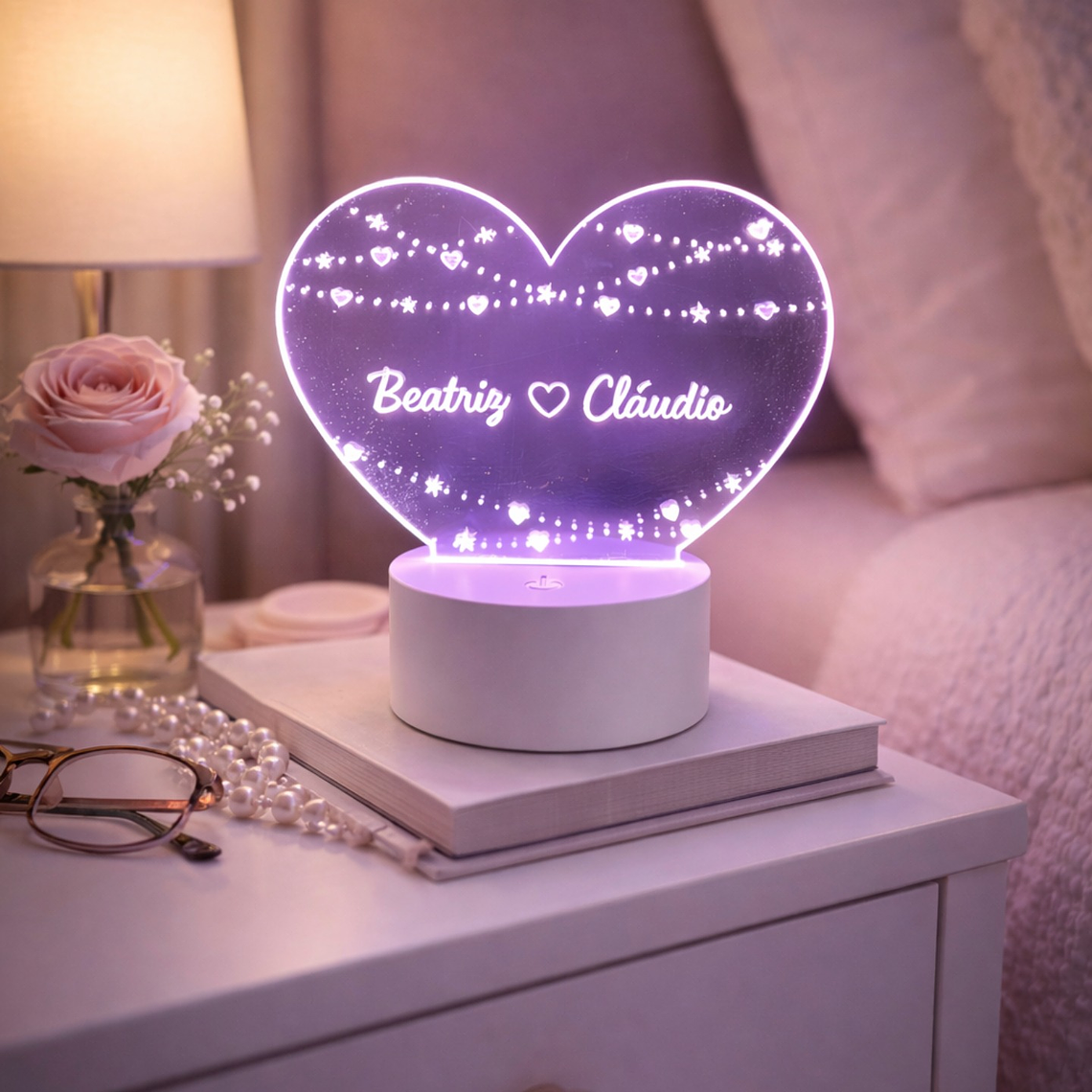 Candeeiro de acrílico RGB 1