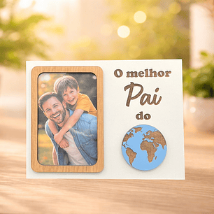 Moldura Personalizada  “O Melhor Pai do Mundo”