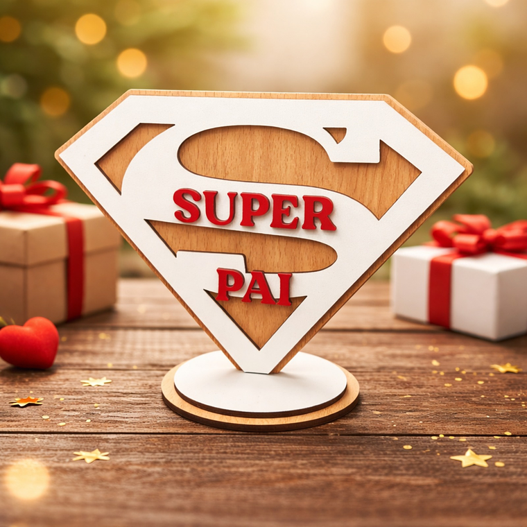 Peça Decorativa “Super Pai” 1