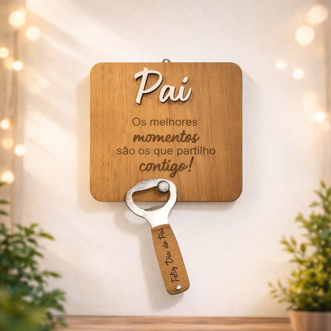 Placa Decorativa com Abre-Cápsulas 1