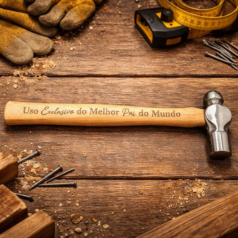 Martelo “Uso Exclusivo do Melhor Pai do Mundo” 1