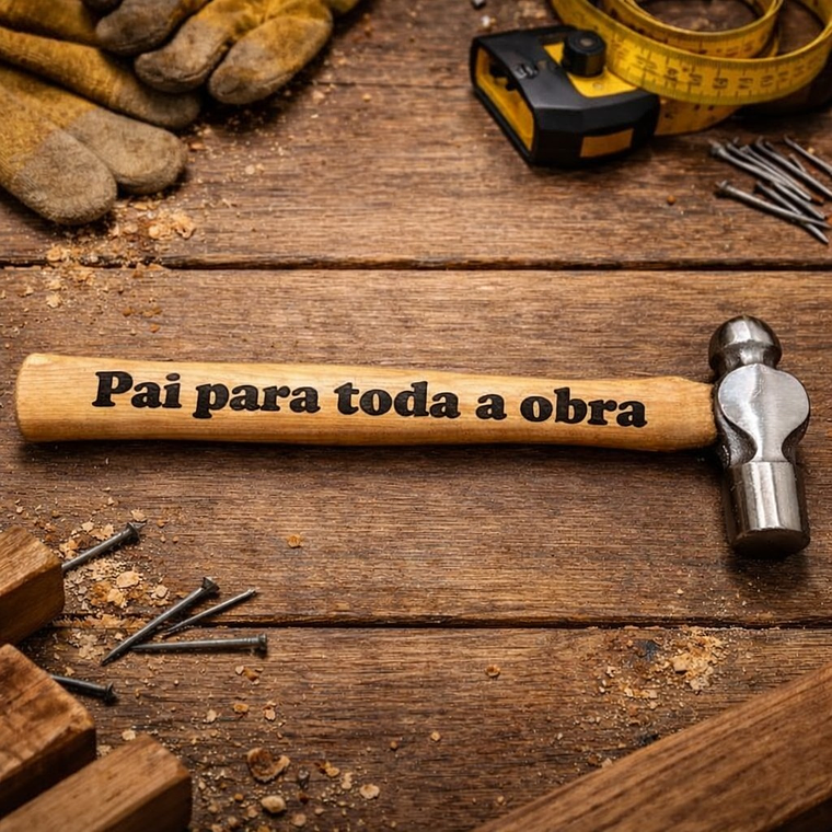 Martelo com Gravação “Pai para toda a obra” 1