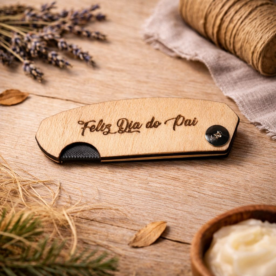 Pente Dobrável em Madeira e Impressão 3D – Coleção Dia do Pai 4