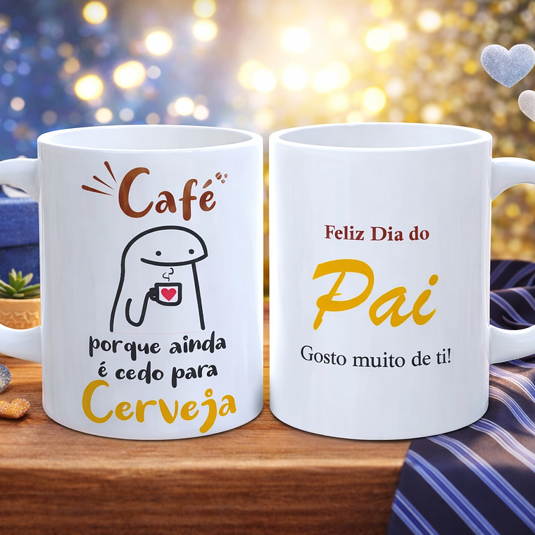 Caneca “Café porque ainda é cedo para Cerveja” 1