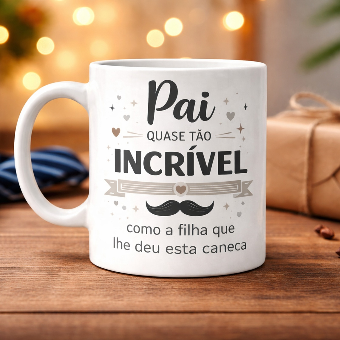 Caneca “Pai Quase Tão Incrível” 1