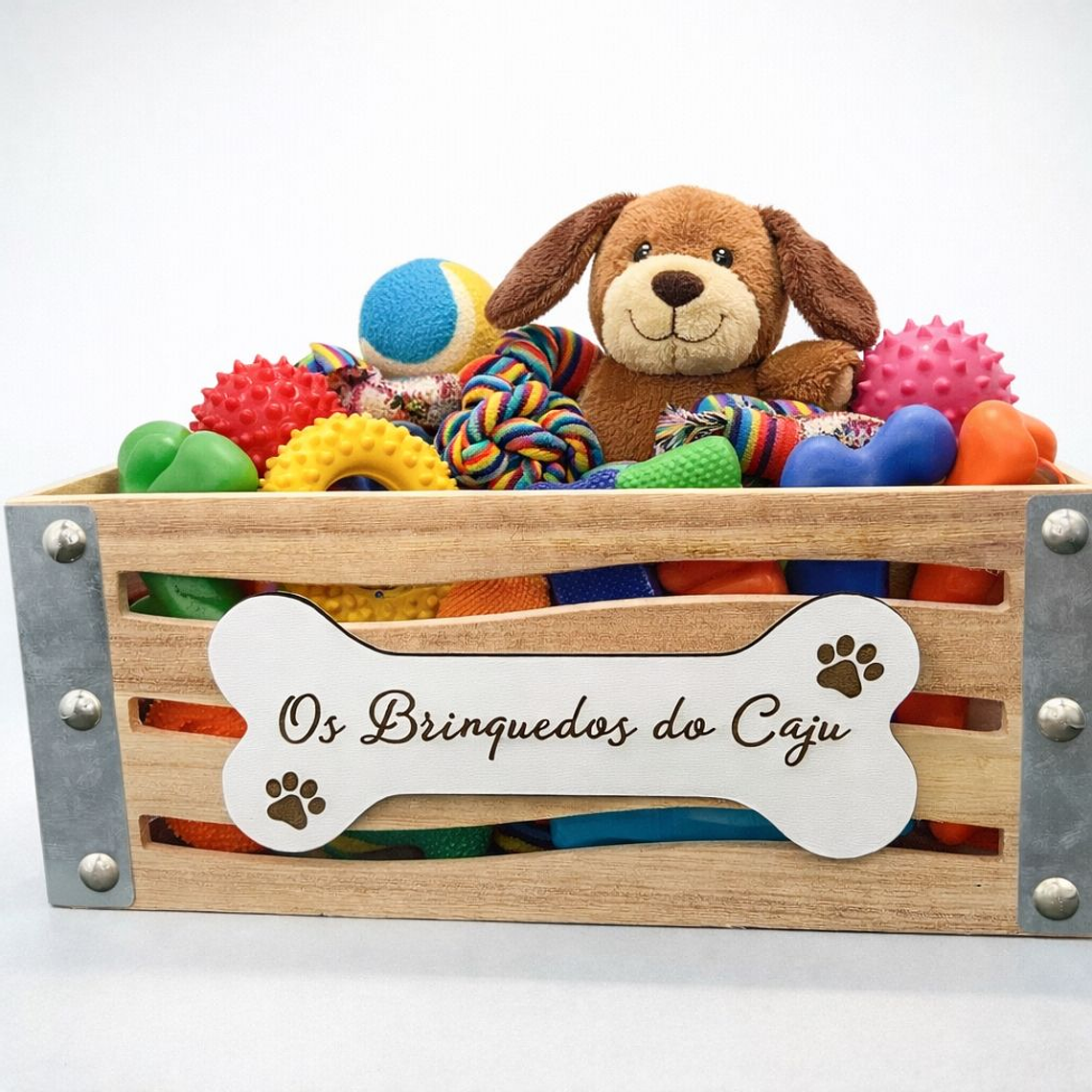 Cesto Personalizado para Brinquedos de Cão 2