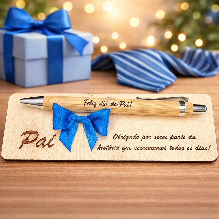 Caneta com Base Personalizada - Dia do Pai 1