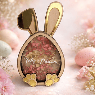 Caixa Pequena Coelho de Páscoa – Flores