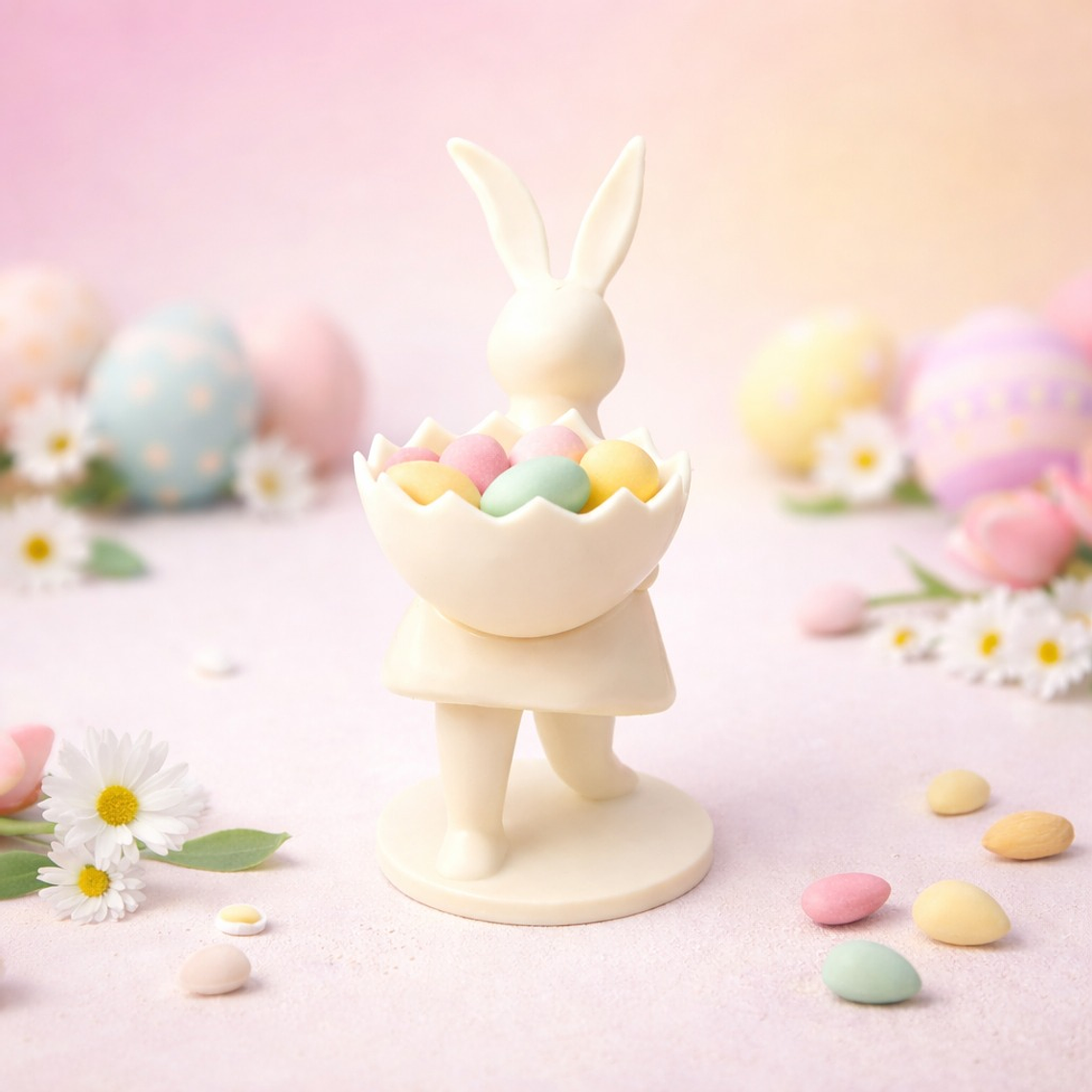 Coelho Decorativo com Cestinho 2