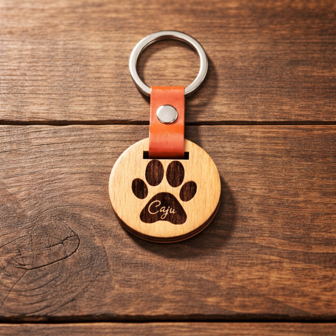 Porta-Chaves Personalizado com Nome do Animal 1