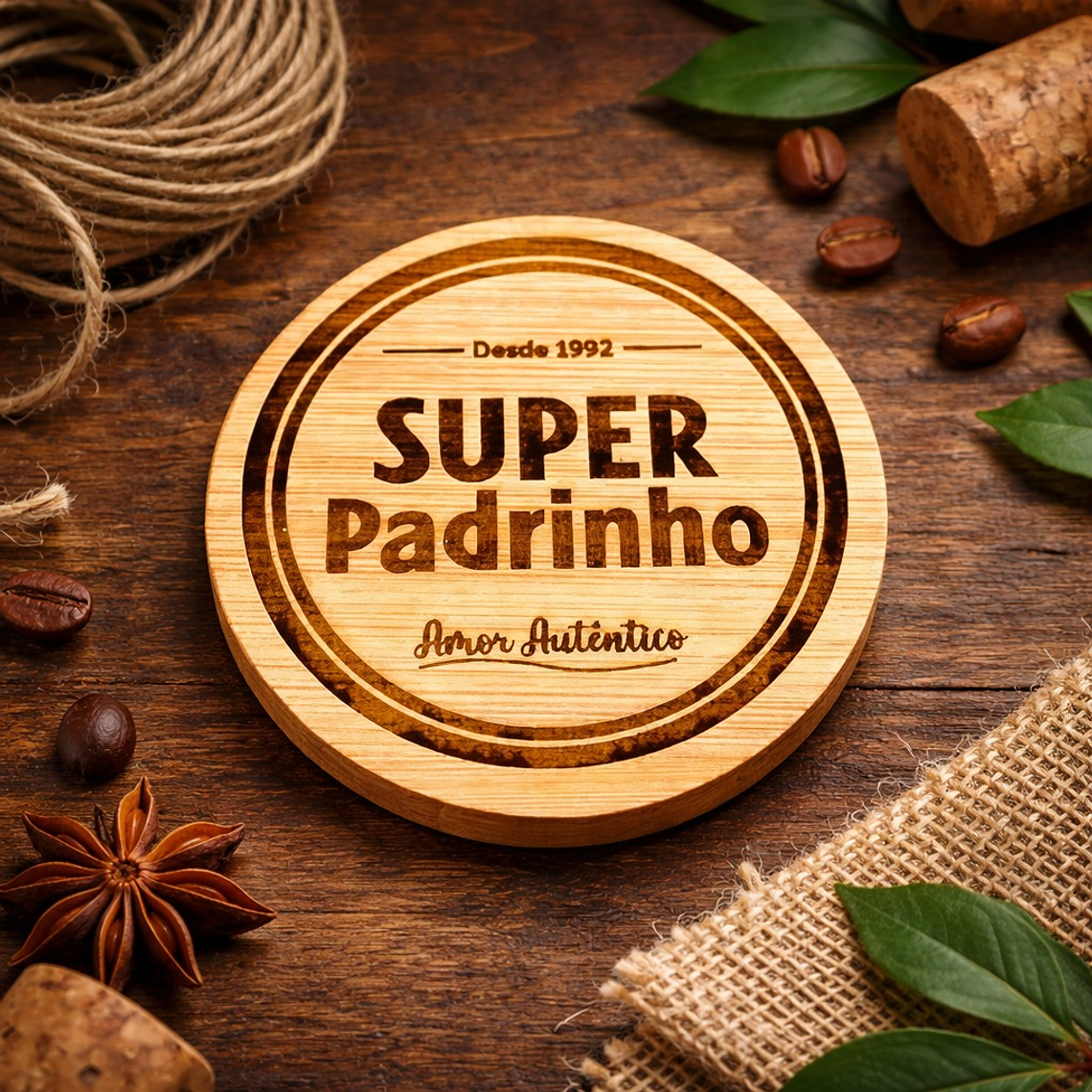 Abre-Cápsulas em Bambu “Super Padrinho” 1