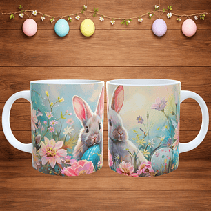 Caneca Ilustrada com Coelhinho