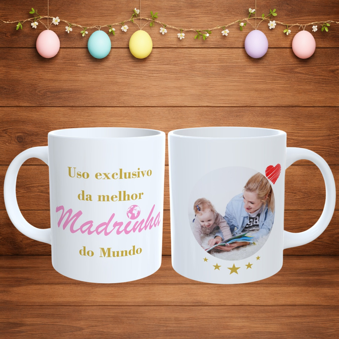 Caneca Personalizada com Foto para Madrinha – “A melhor do Mundo” 1