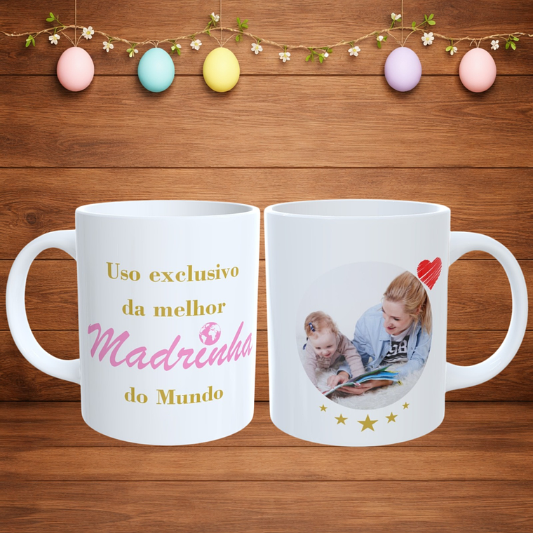 Caneca Personalizada com Foto para Madrinha – “A melhor do Mundo” 1