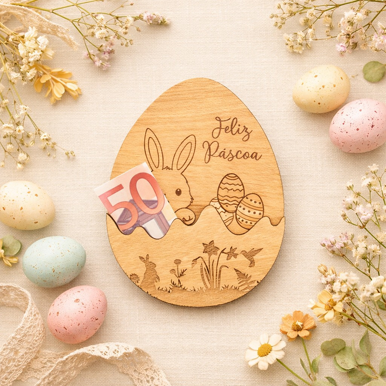 Suporte para Dinheiro – Ovo de Páscoa 1