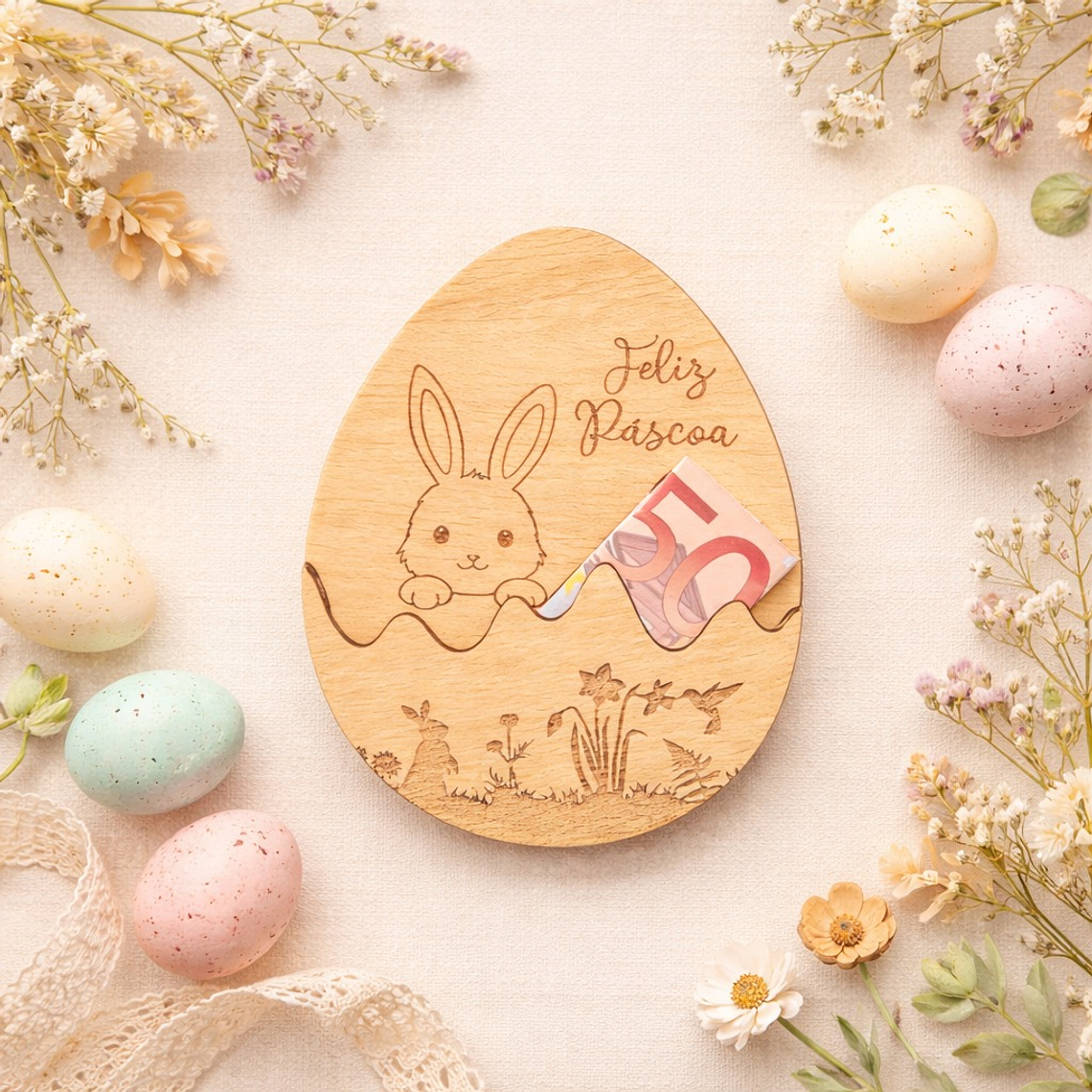 Suporte para Dinheiro – Ovo de Páscoa 2