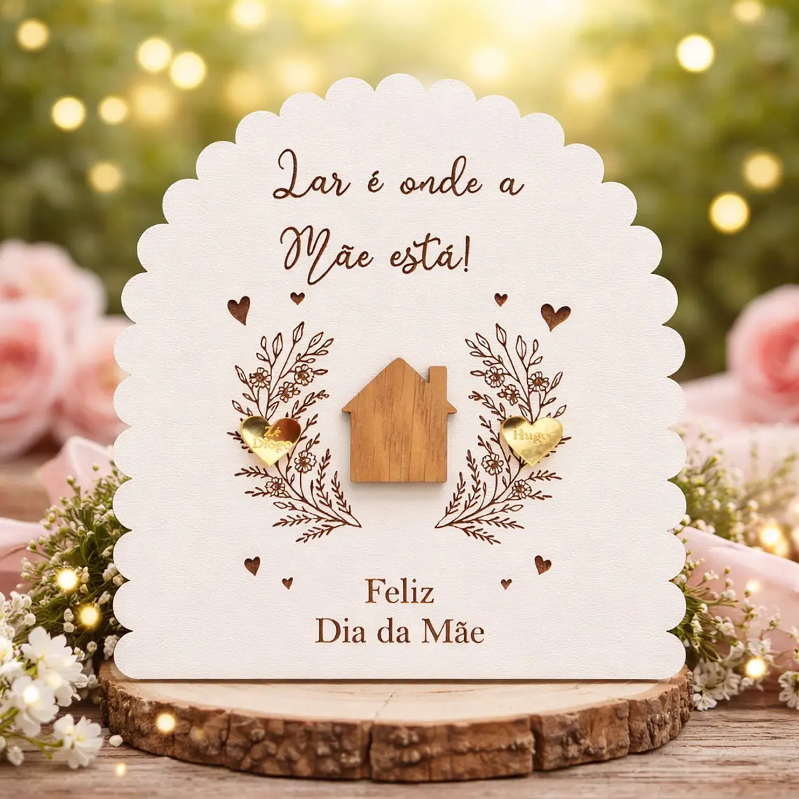 Placa Decorativa Personalizada para Dia da Mãe 1