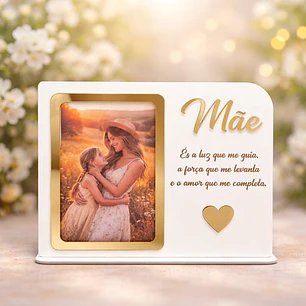 Moldura Decorativa Personalizada “Mãe – És a luz que me guia”
