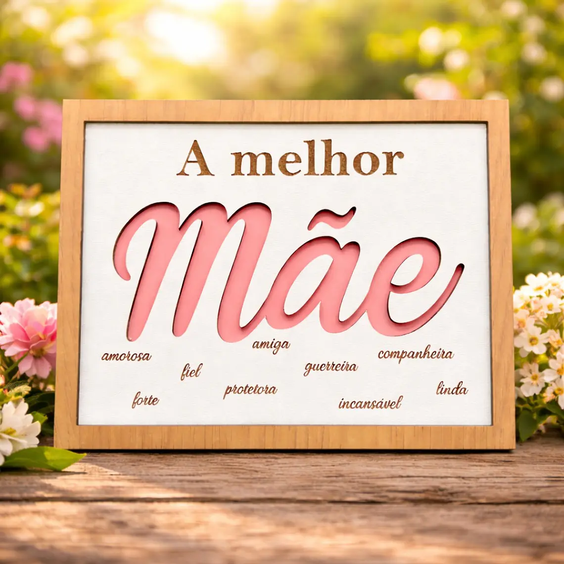 Placa Decorativa “A Melhor Mãe” 1