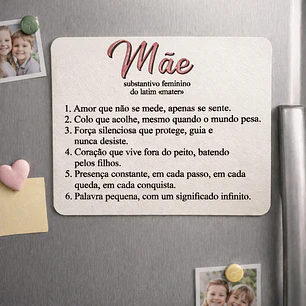 Íman  Decorativo “Definição de Mãe”
