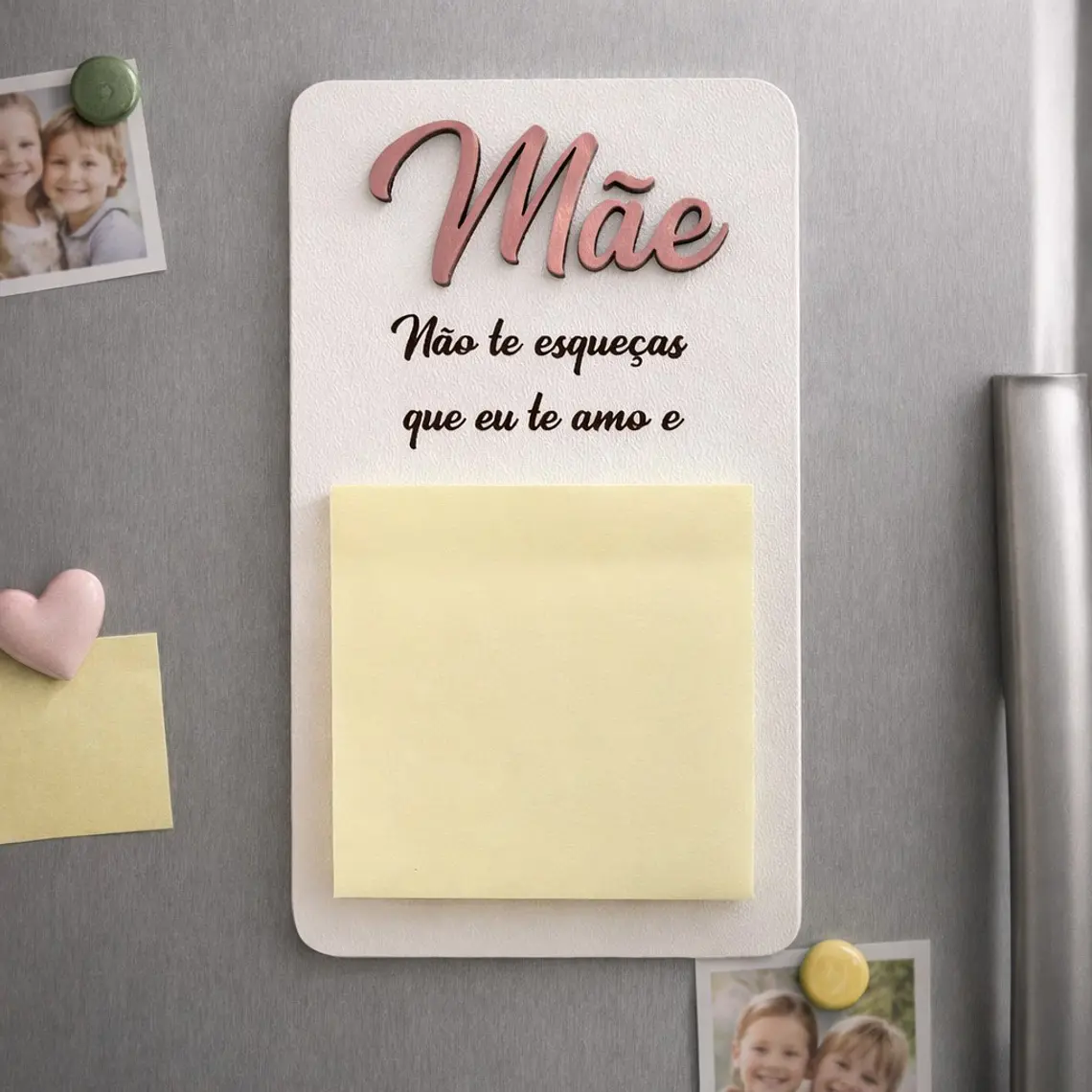 Íman de Frigorífico com Bloco de Notas “Mãe” 1