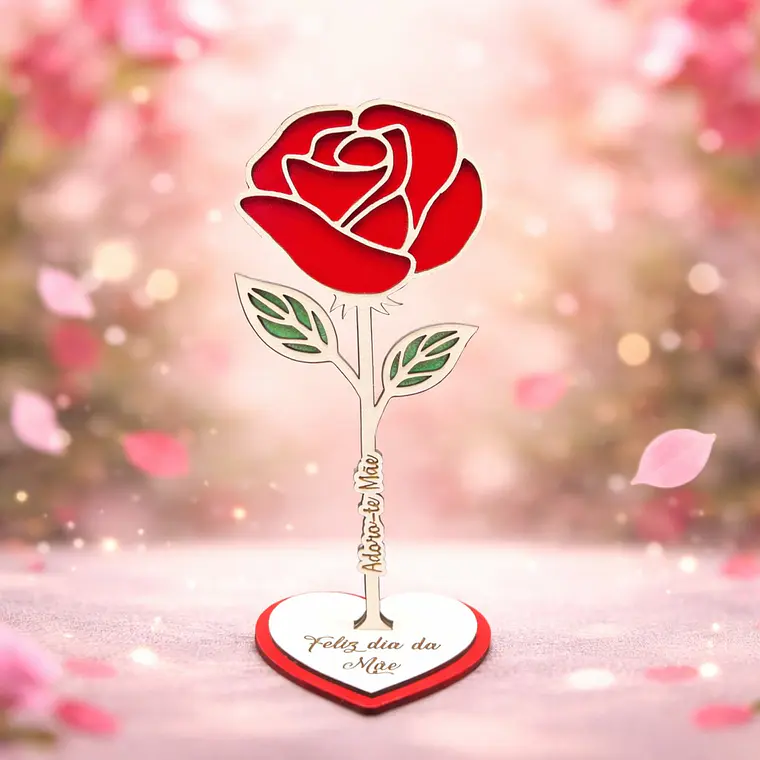 Flor Decorativa “Feliz Dia da Mãe” 1