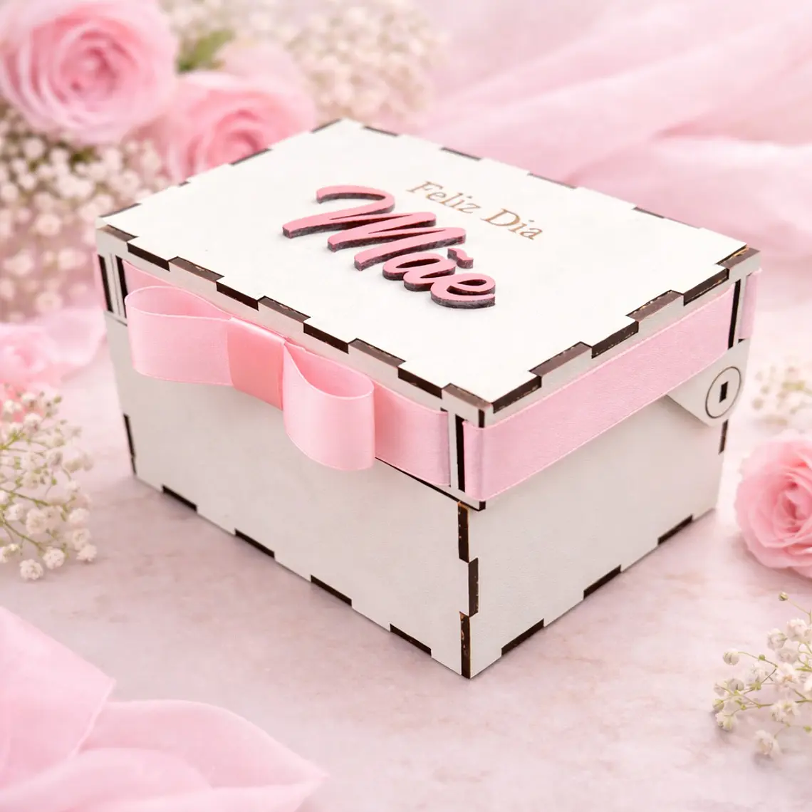 Caixa Decorativa Personalizada “Feliz Dia da Mãe” 1