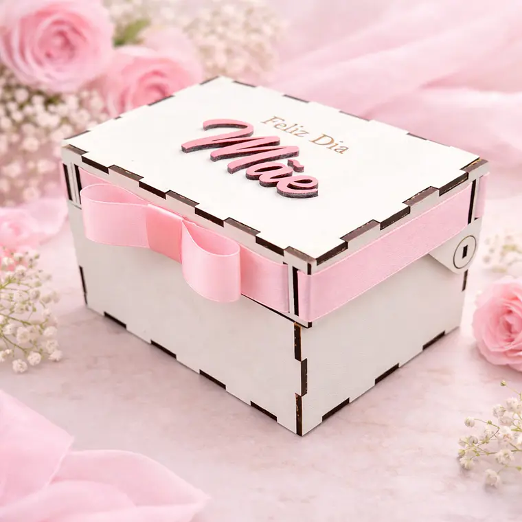 Caixa Decorativa Personalizada “Feliz Dia da Mãe” 1