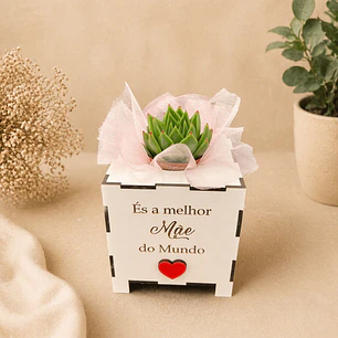 Suporte Floral “Melhor Mãe do Mundo”