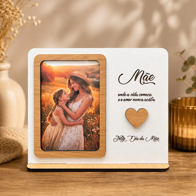 Moldura Personalizada “Mãe, Onde a Vida Começa” 1
