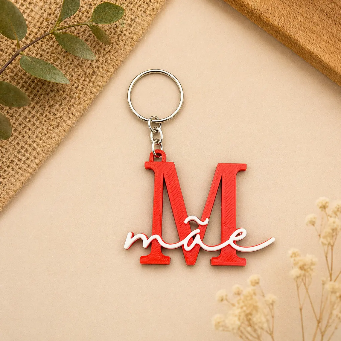 Porta-Chaves Mãe com Design 3D 1