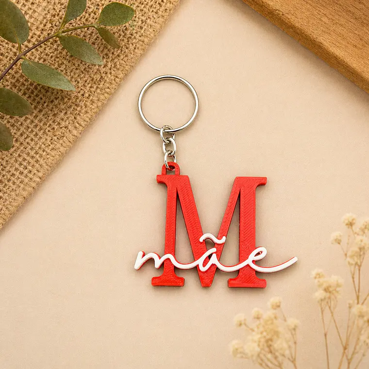 Porta-Chaves Mãe com Design 3D 1