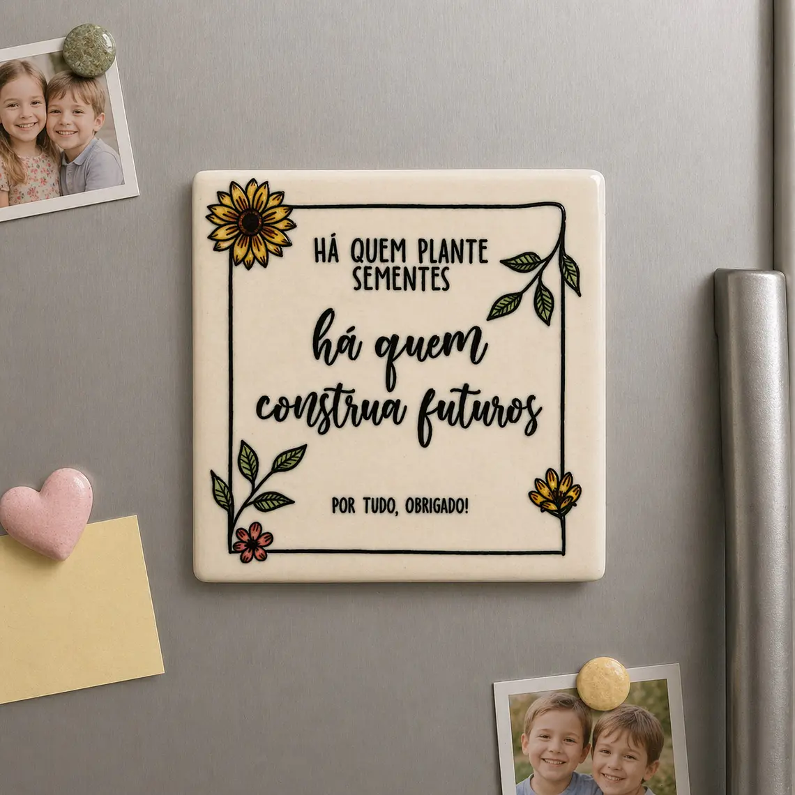 Azulejo Magnético com Mensagem de Agradecimento 1