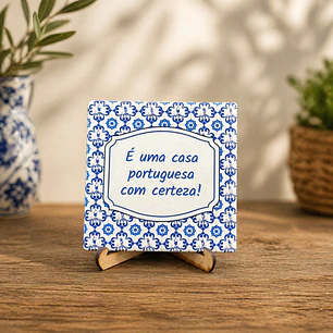 Peça Decorativa em Azulejo “É uma casa portuguesa”